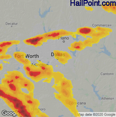 Interactive Hail Maps - Hail Map for Peoria, AZ