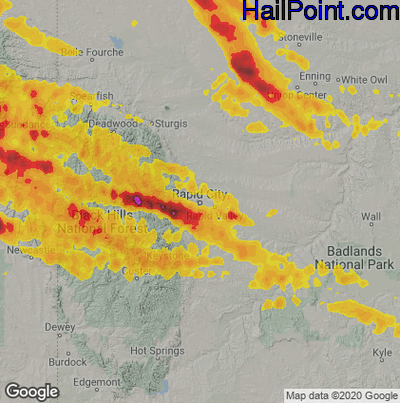 Interactive Hail Maps - Hail Map for Peoria, AZ