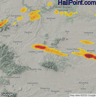 Interactive Hail Maps - Hail Map for Sidney, MT