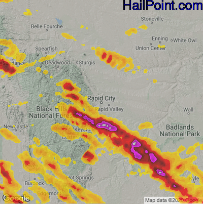 Interactive Hail Maps - Hail Map for Peoria, AZ